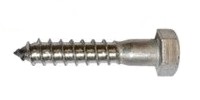 Hex Lag Screw, 18-8 Stainless
