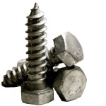3/8"-7 x 1" Hex Lag Screw, Low Carbon, HDG,  1 ct