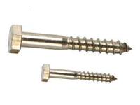 1/4"-10 x 1 1/2"  Hex Lag Screw, Stainless 18-8 Coarse,  1 ea